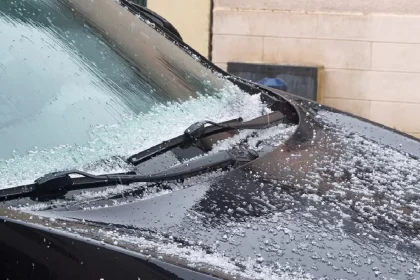 Car hail storm