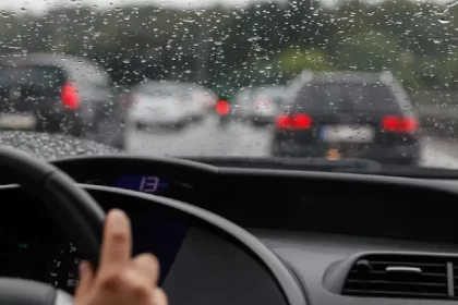 Car in Rain