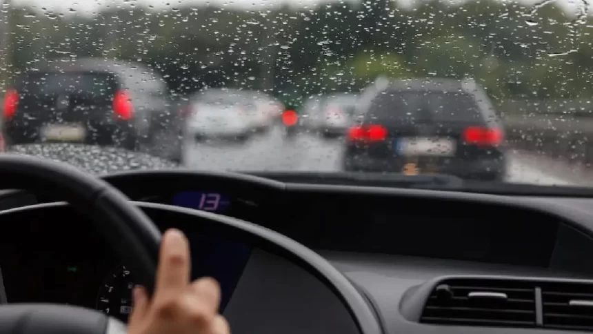 Car in Rain